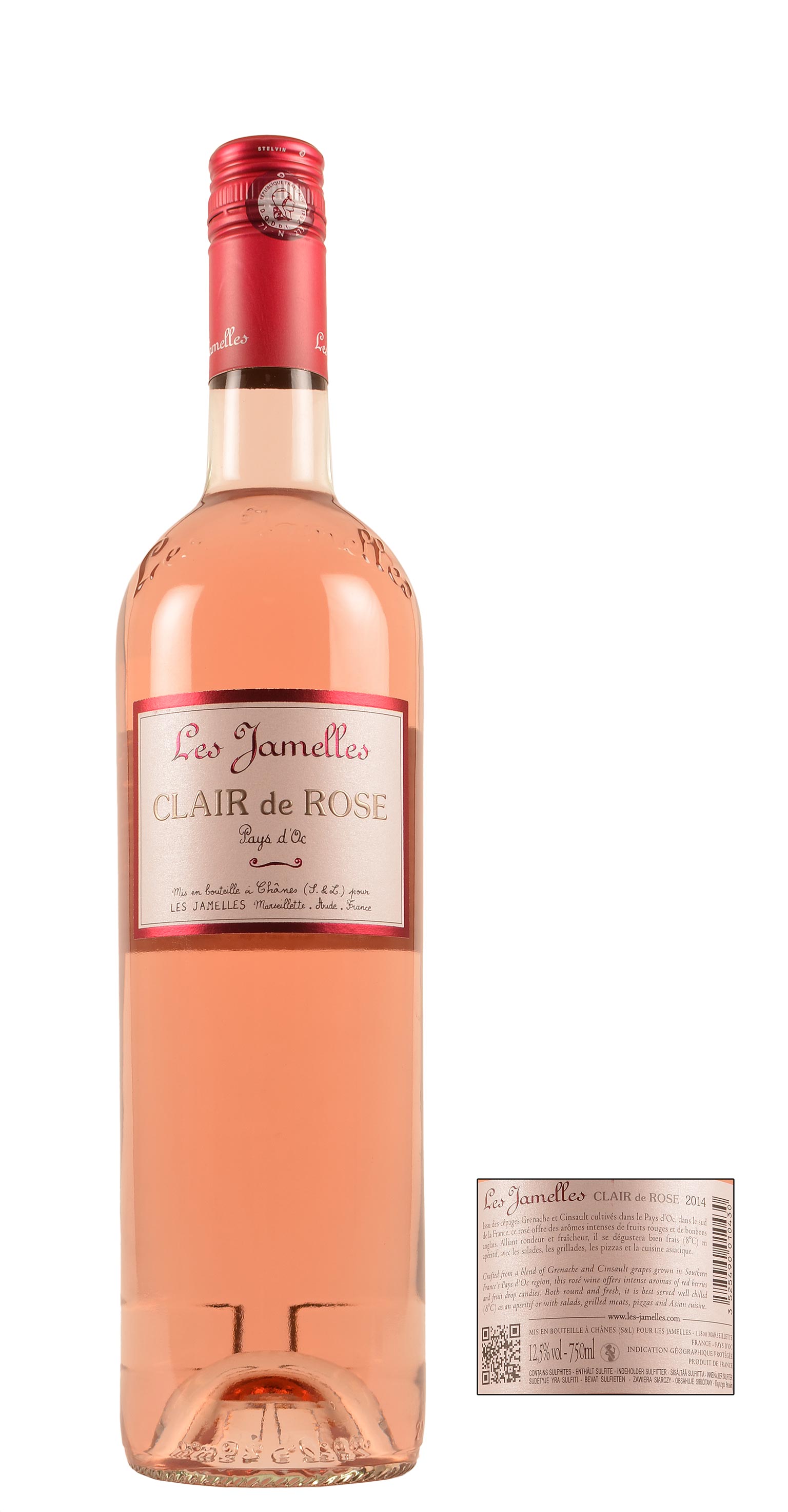 2016 - Les Jamelles - Classic SCREWCAP - Vin de Pays d'Oc - Clair de Rose -  3 Ltr. - Rosé | Allied Vintners International Website