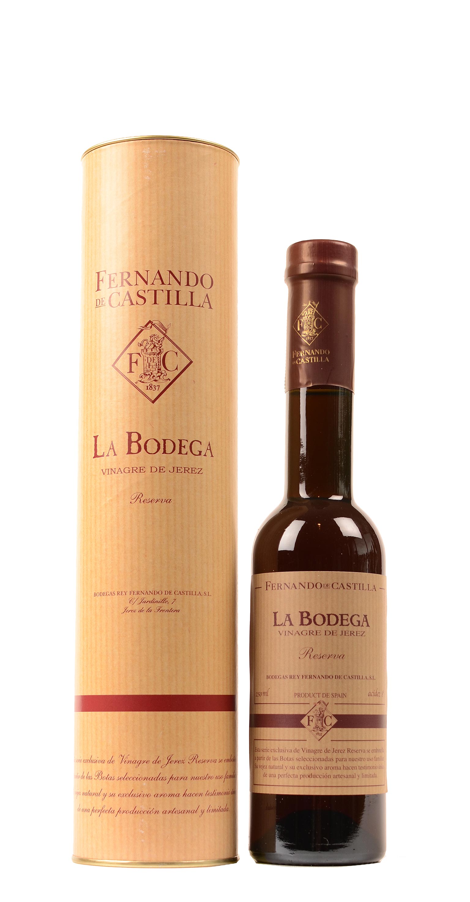Rey Fernando de Castilla - La Bodega 16 years old - Vinegar Sherry Reserva  - 0.25 Ltr. | Allied Vintners International Website
