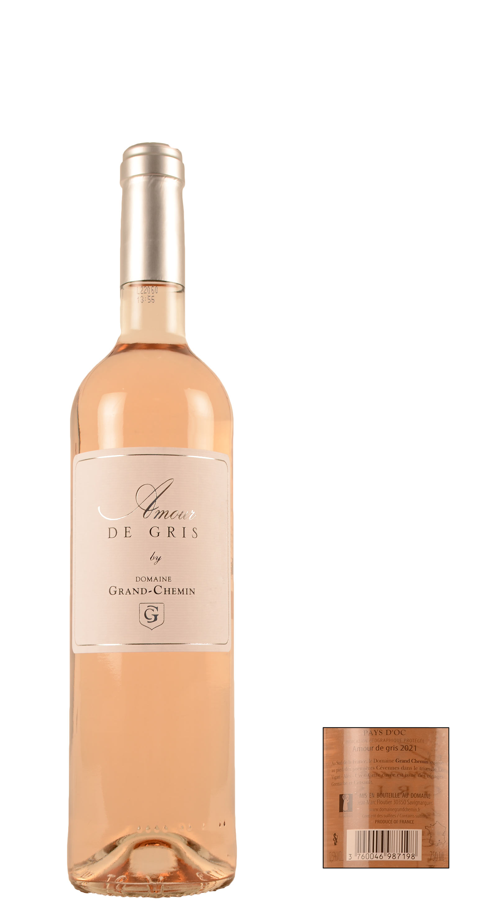 2021 - Domaine Grand-Chemin Gris Rosé - | Amour Grenache - , - D\'Oc Smaakshop Cinsault 0,75 Wijnhuis Pays Het NL - Gris de - Ltr
