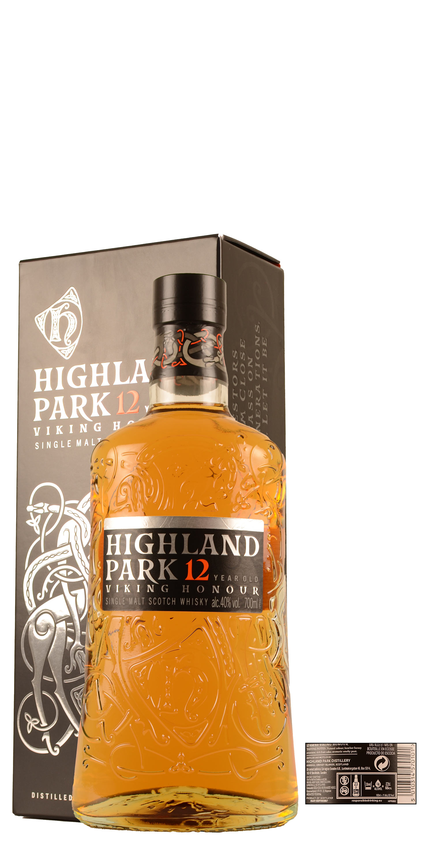 Single Malt Scotch Whisky 12 Years Old Viking Honour Highland Park