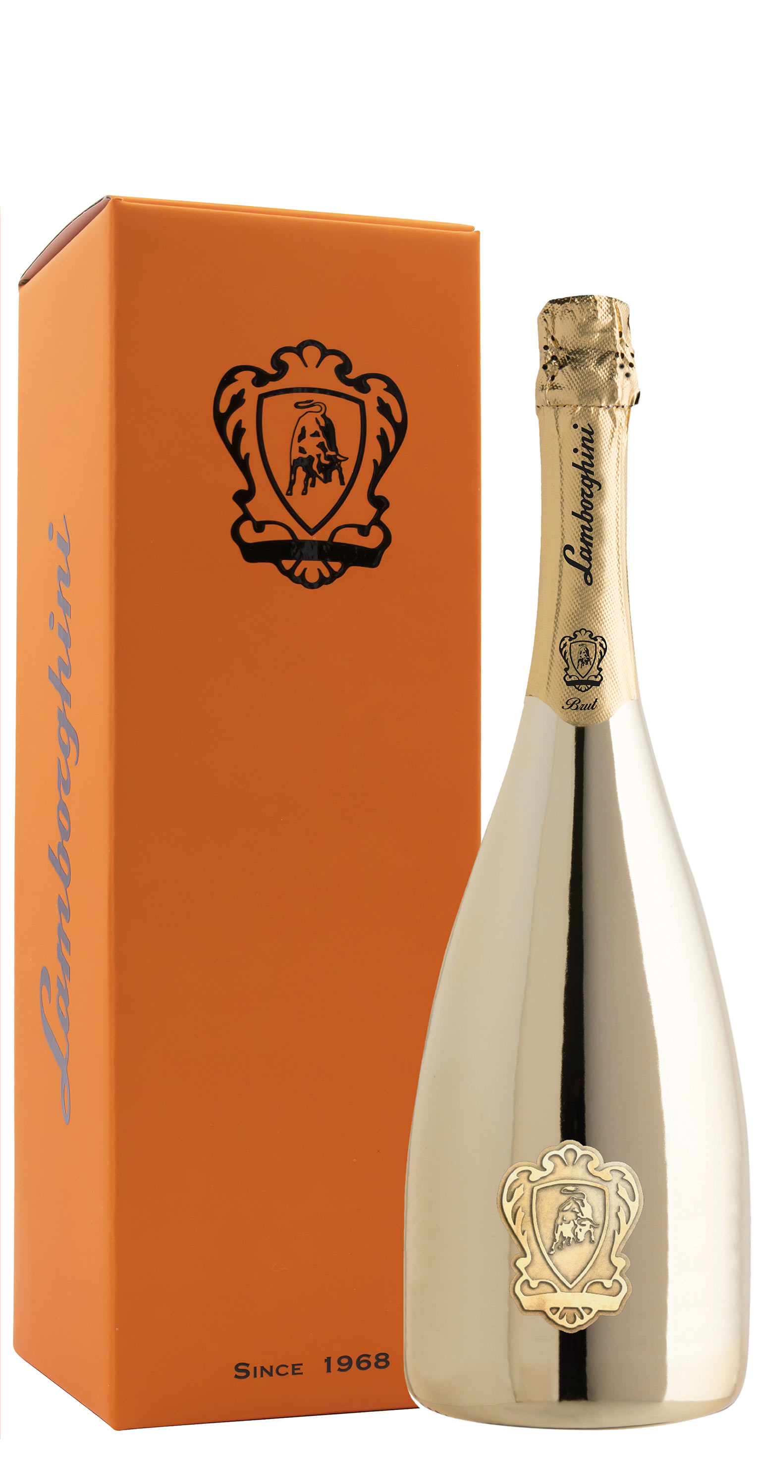 Lamborghini Brut Oro Vino Spumante With Gift Set