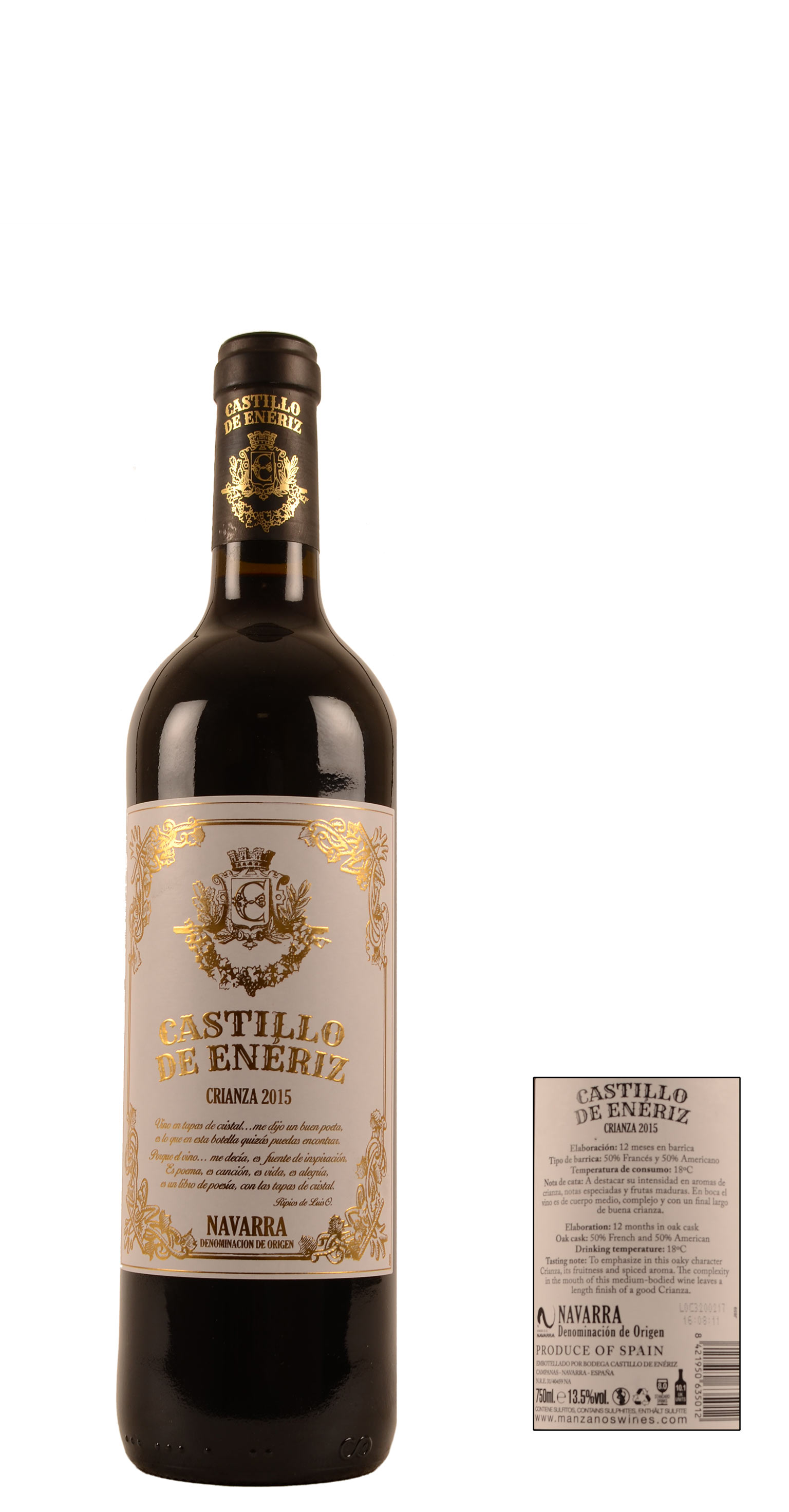 2015 - Castillo de Enériz - Crianza - Red - 0,75 Ltr. - Tinto | Allied ...