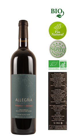afbeelding van Cinsault Abuelo - Agriculture Biologique - Sans Sulfite